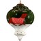 Contemporary Home Living Cozy Little Christmas Dog Glass Finial Ornament - 5”